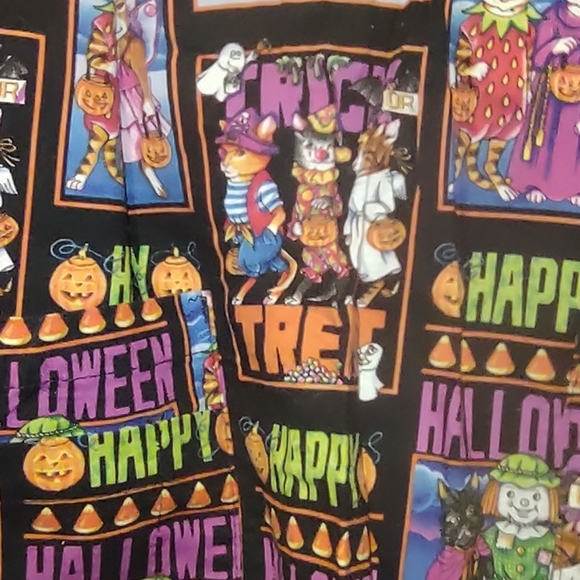 Halloween scrub top vintage New Old stock 1Xlarge - Picture 11 of 12
